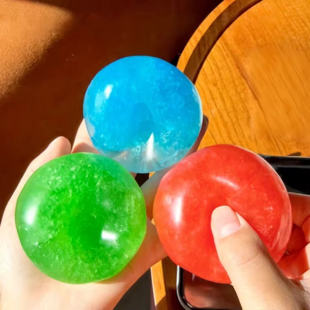 ONE Slushy Stress Ball Sensory Fidget Toy Crunchy Squishy Random Color Selection